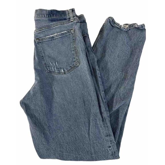 Abercrombie Fitch 90s Straight Ultra High Rise JeansWomens Sz 31 US 12 - Picture 1 of 7